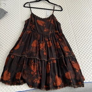 Floral urban outfitters baby doll dress
